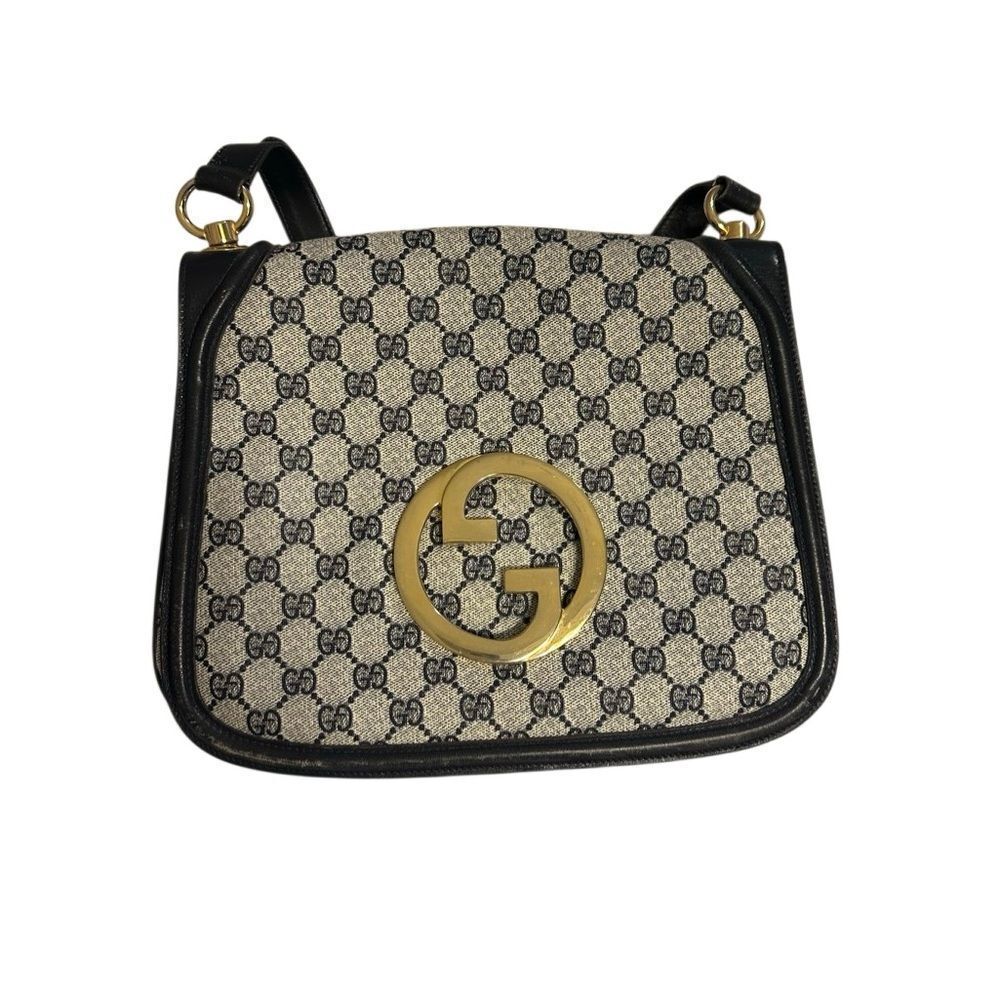 Gucci Black and Beige Blondie Shoulder Bag - Picture 2 of 12